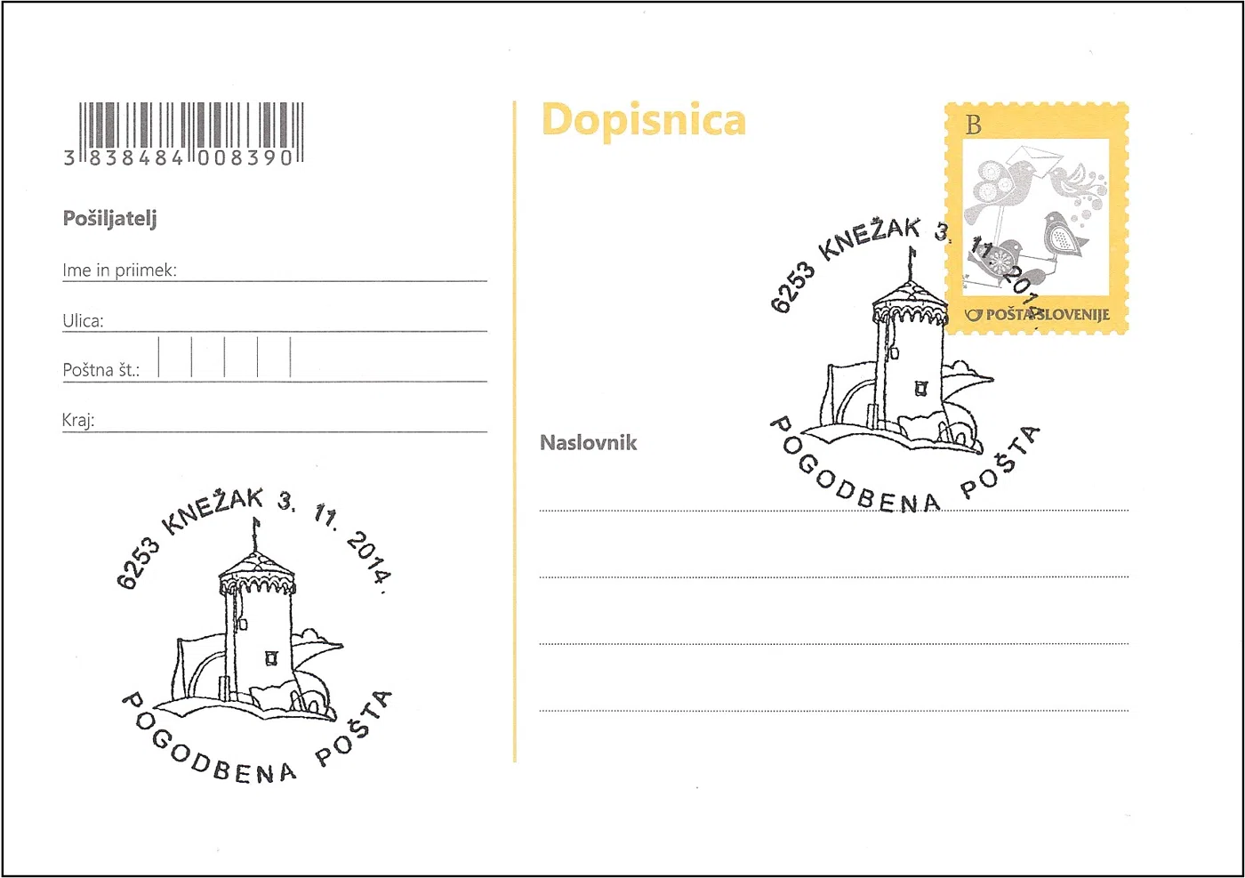 POGODBENA POŠTA 6253 KNEŽAK
